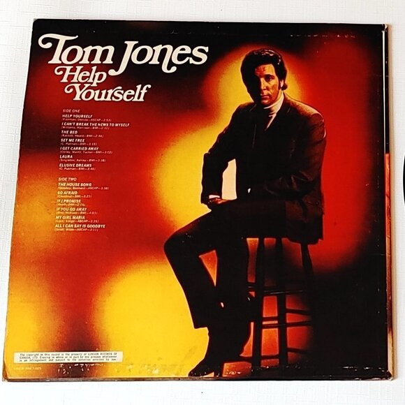 Tom Jones Help Yourself Vinyl Record - Picture 2 of 4